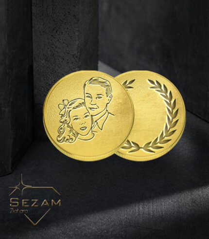 Gravirani zlatnik - Zaljubljeni par