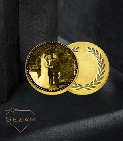 Foto zlatnik - Srećno Venčanje