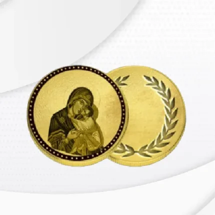 Gold coin - Virgin Mary