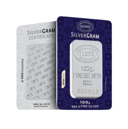 Srebrna poluga 100g