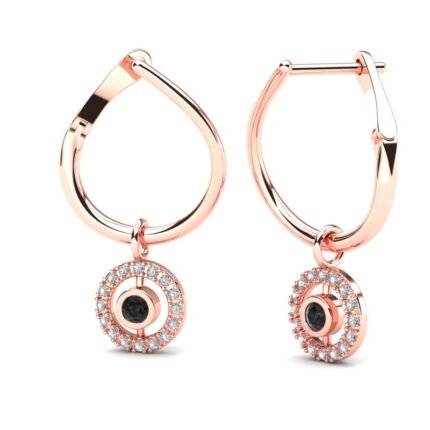 M 04 minđuše roze gold 585 sa brilijantima