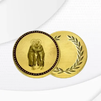 Photo gold coin – Saint Peter and Paul