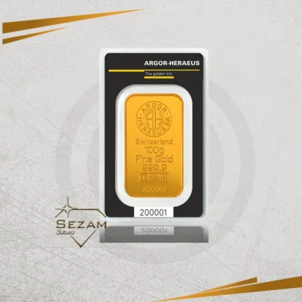 Zlatna poluga 100g – ARGOR HERAEUS