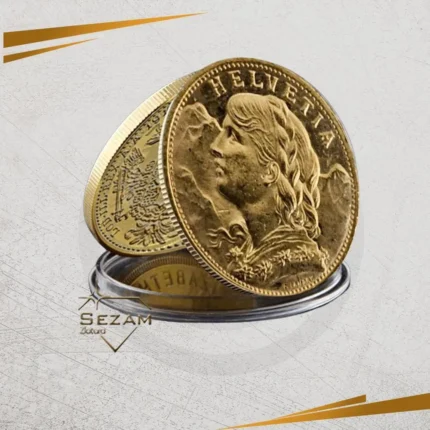 Dukat – zlatnik Helvetia 20 švajcarskih franaka