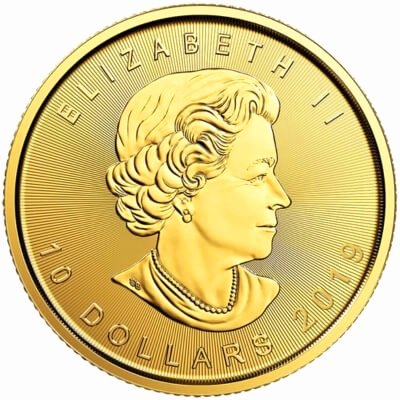 Zlatna kovanica 1/4 oz Kanadski javorov list